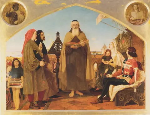 Wycliffe Reading His Translation of the Bible to John of Gaunt