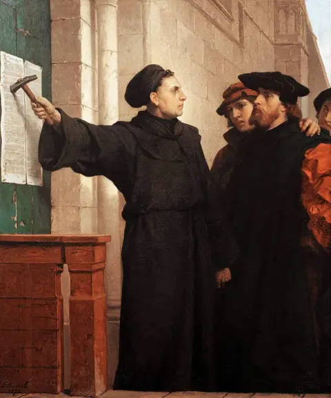 Luther Posting His 95 Theses