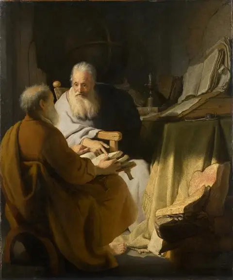 Two Old Men Disputing (Peter and Paul)
