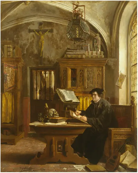 Martin Luther Translating the Bible, Wartburg Castle, 1521